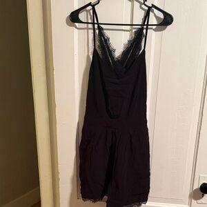 Adelyn Rae Black Lace Detail Garment